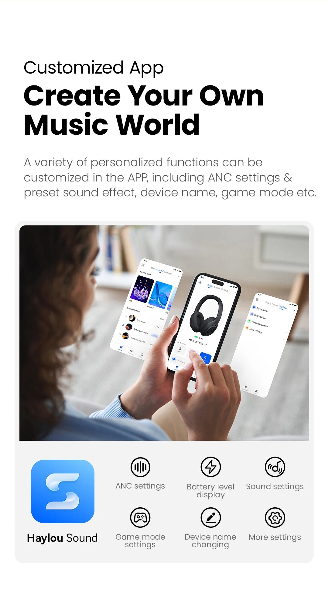 Haylou S30 Bluetooth 5.4 Earphones