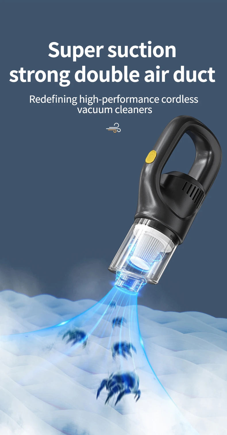 Wireless Handheld Vacuum Cleaner – Portable Household & Car Cleaning