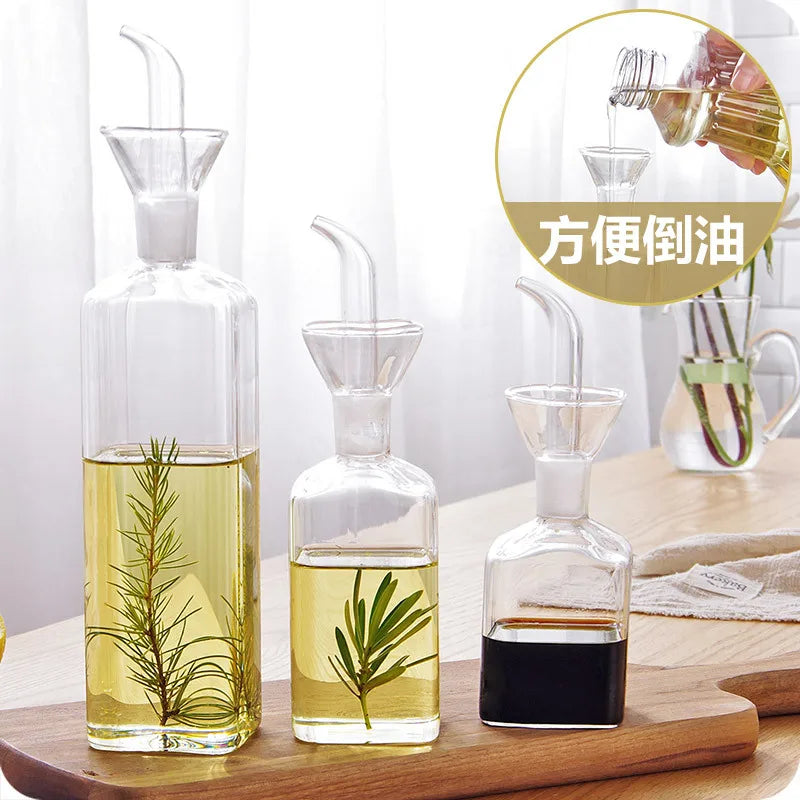2025 High Borosilicate Glass Oil & Vinegar Leak-proof Bottle