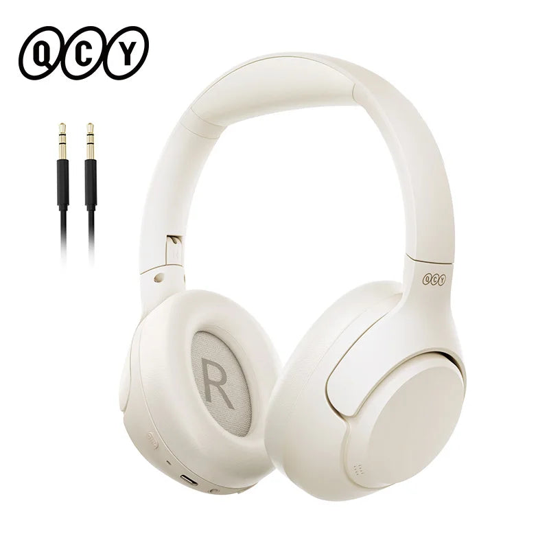 QCY H3 ANC Wireless Headphones – Hi-Res Over-Ear, 60H Playtime
