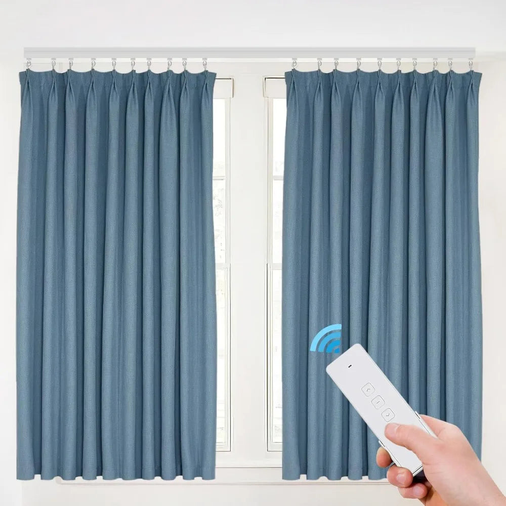 Smart Motorized Curtain Track – Remote & App Controlled