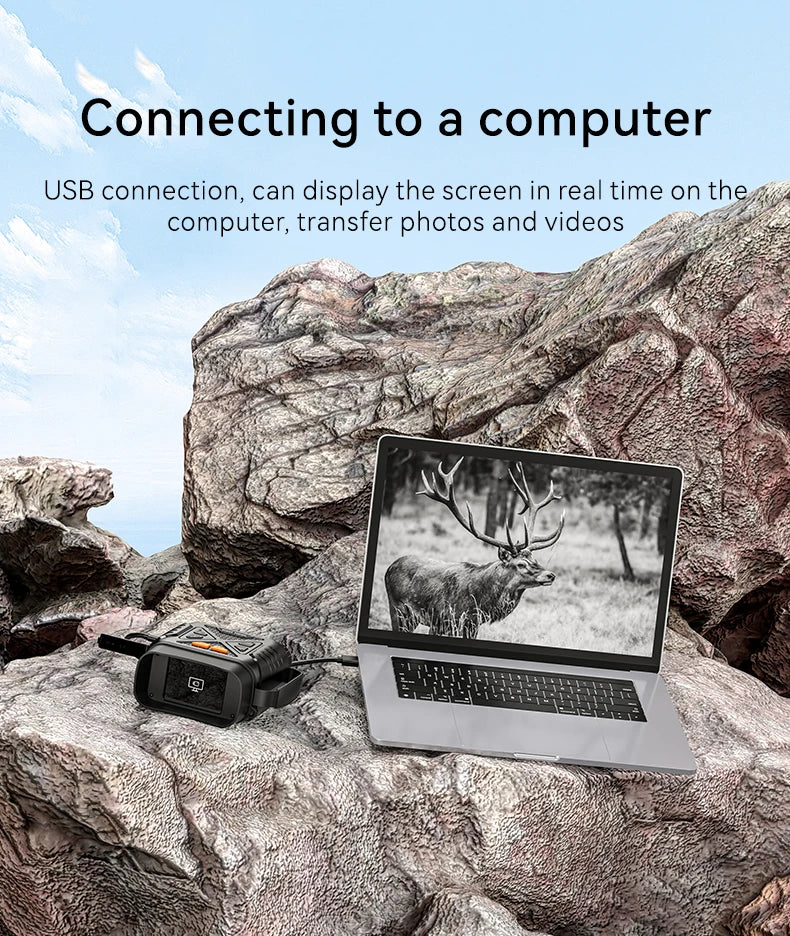 1080P Digital Night Vision Binoculars – 10x Zoom, Infrared, 800m Range