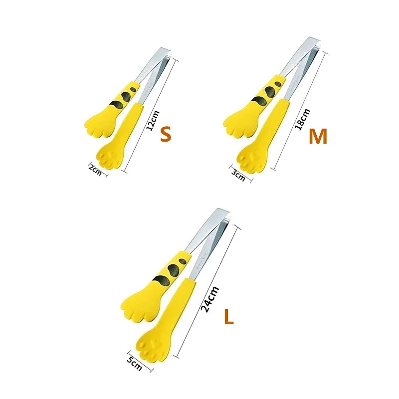 Japanese Cat Paw Tongs – Cute Stainless Steel Kitchen Clip