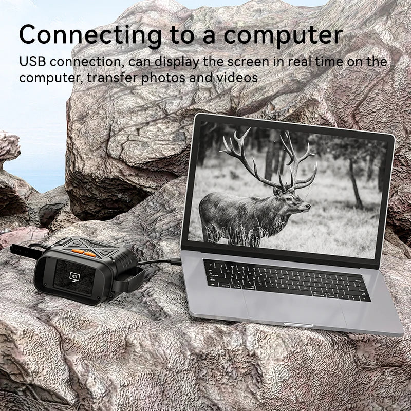 1080P Digital Night Vision Binoculars – 10x Zoom, Infrared, 800m Range