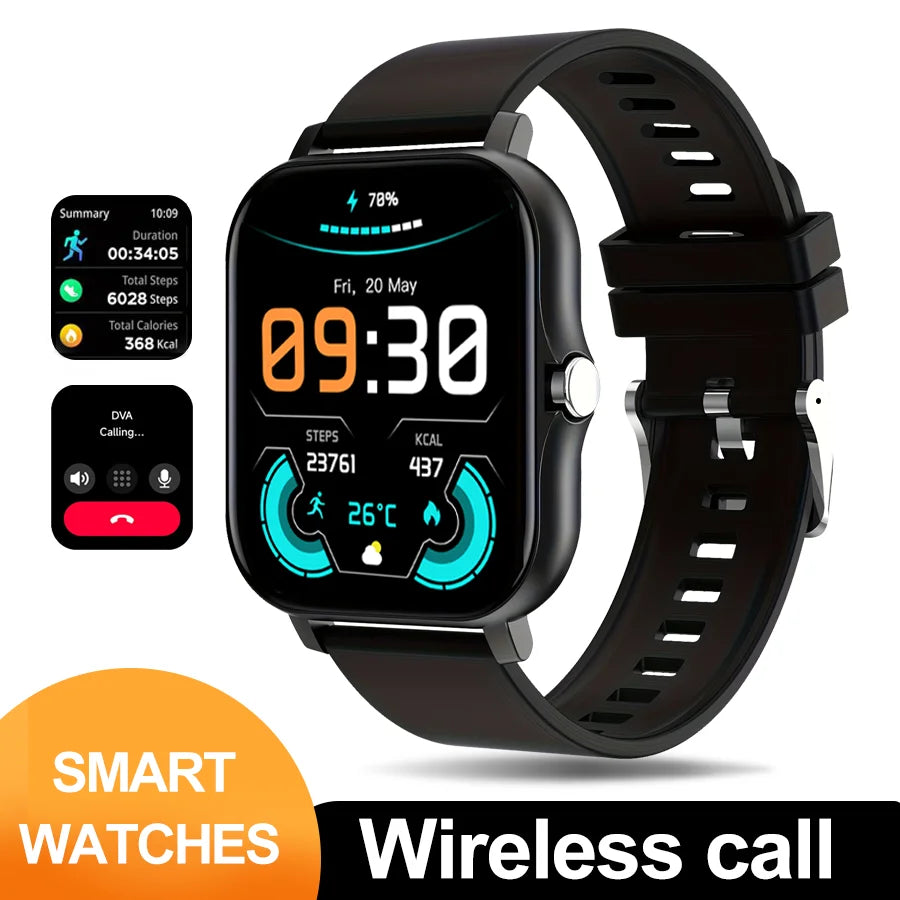 Smartwatch with Bluetooth Call – Music & Fitness Tracker