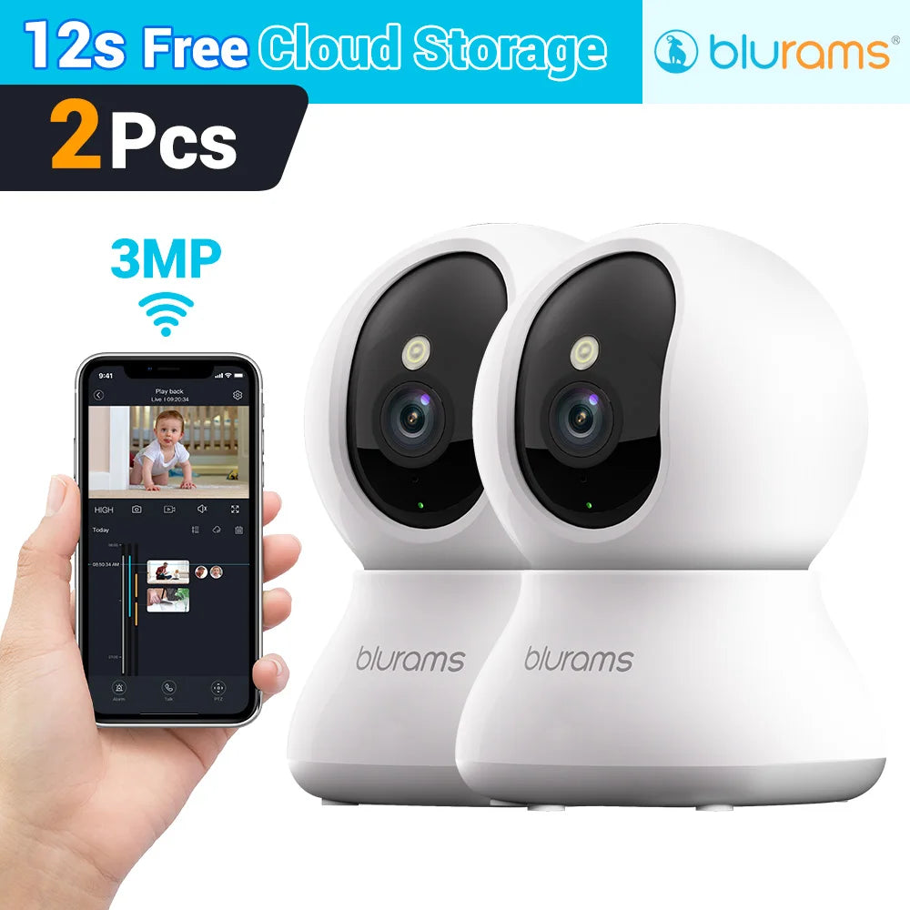 Blurams A31S-2pc 2K Indoor Security Camera (2-Pack)