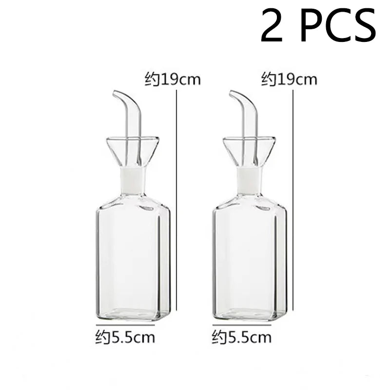 2025 High Borosilicate Glass Oil & Vinegar Leak-proof Bottle