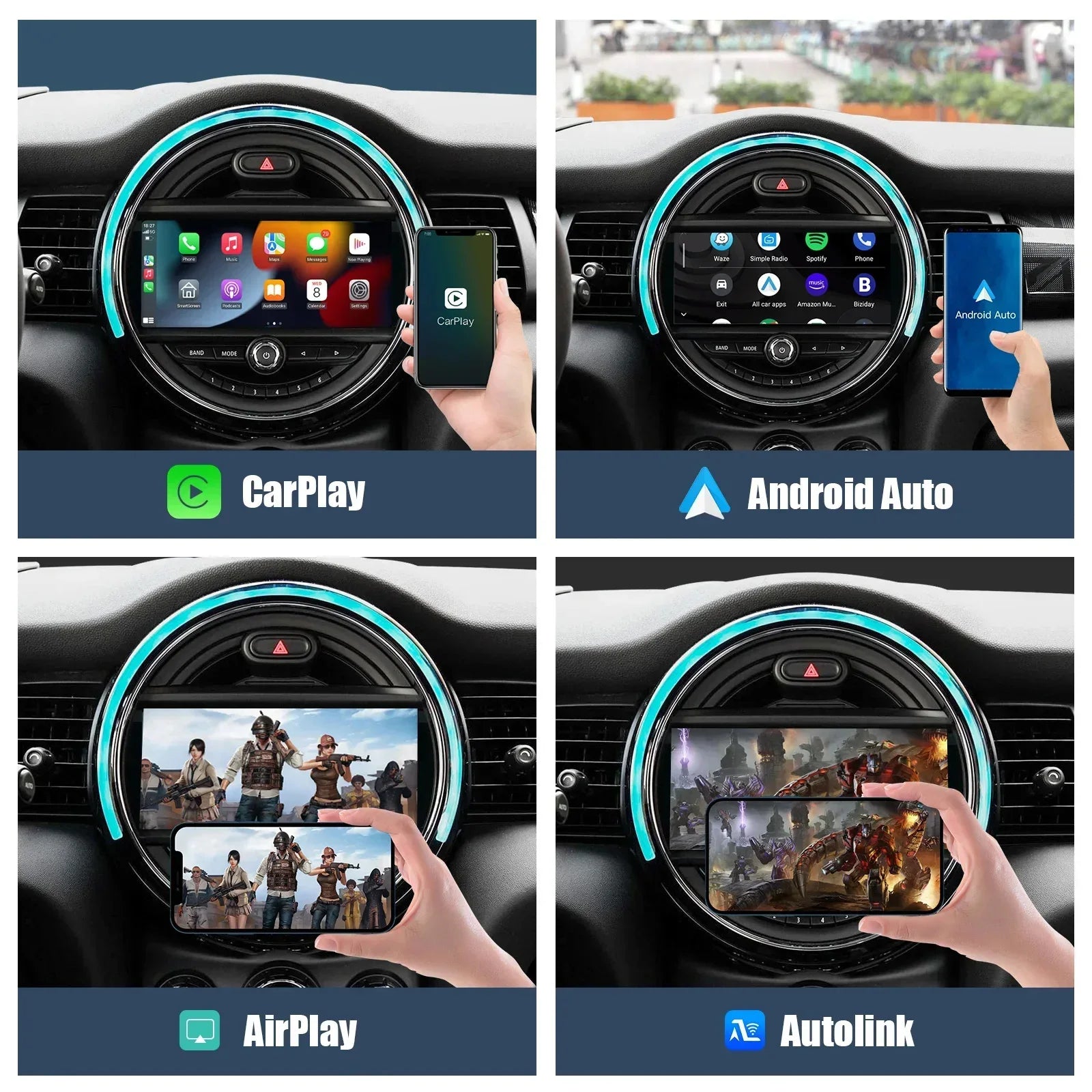 Wireless CarPlay & Android Auto for BMW/MINI (R & F Series)