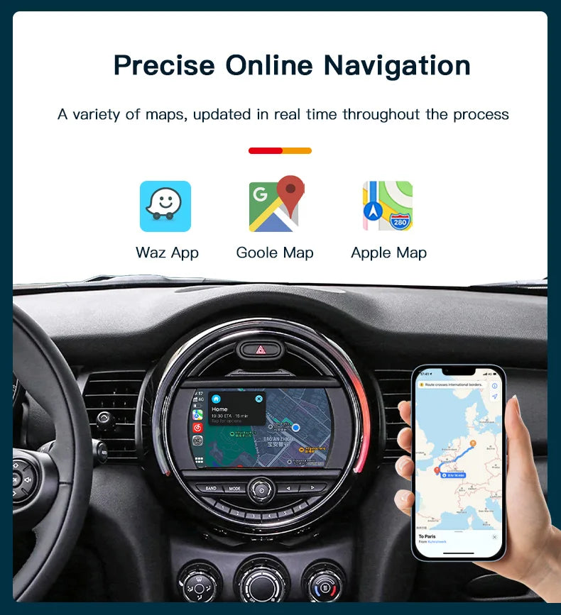 Wireless CarPlay & Android Auto for BMW/MINI (R & F Series)