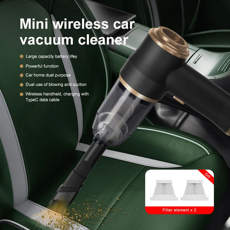 Wireless Car Vacuum Cleaner – High Power Portable Cleaning Machine