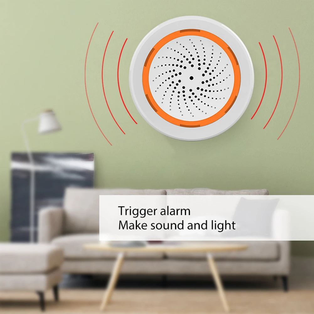 Tuya Zigbee Smart Siren – 90dB Alarm with App Control