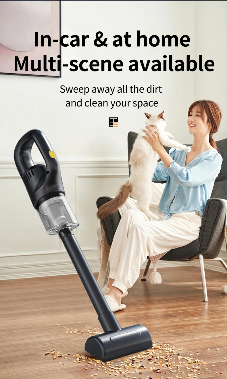 Wireless Handheld Vacuum Cleaner – Portable Household & Car Cleaning