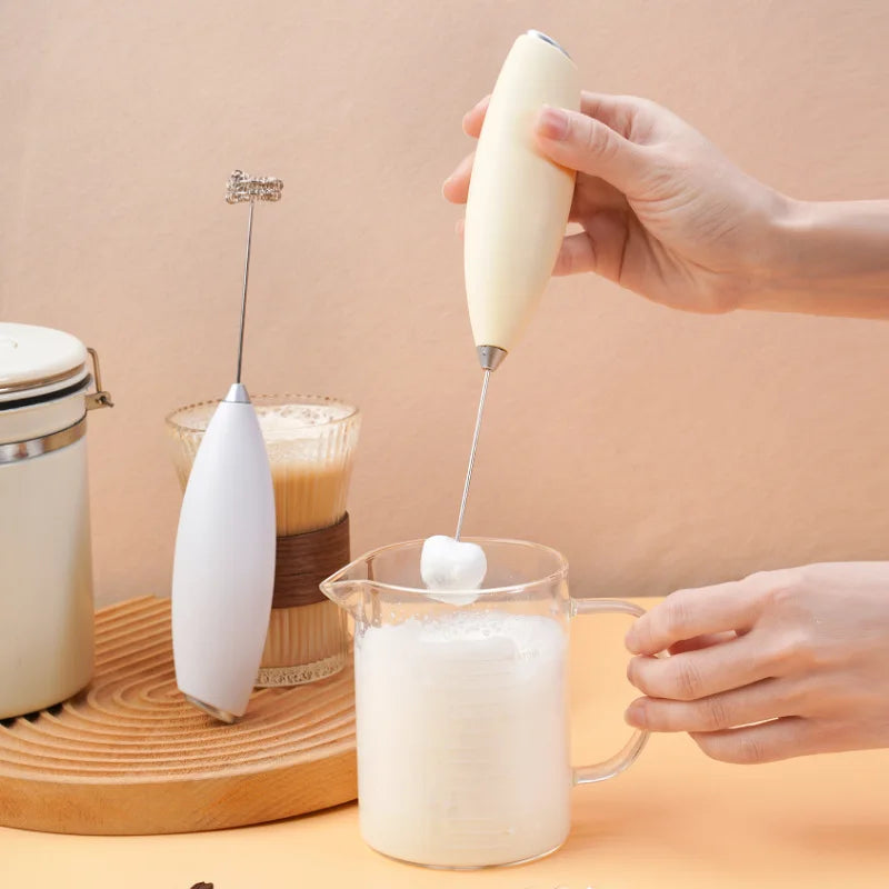 2-in-1 Electric Milk Frother – USB Coffee & Egg Beater