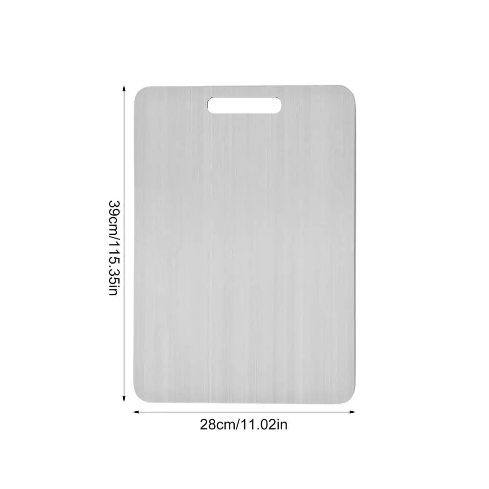 Titanium 304 Stainless Steel Double-Sided Cutting Board