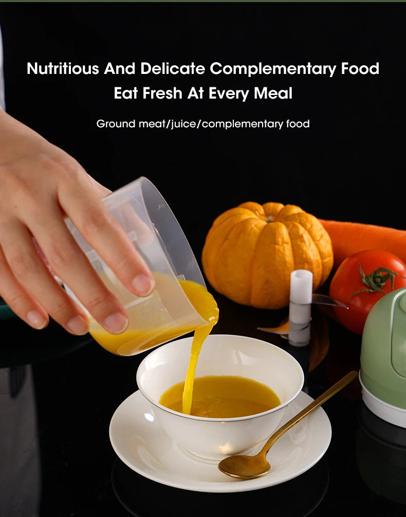 Electric Garlic Masher – Mini USB Chopper & Grinder