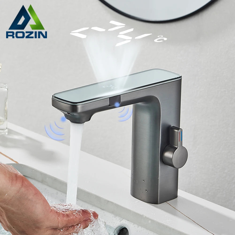 Rozin Touchless Sensor Basin Faucet with Smart Display