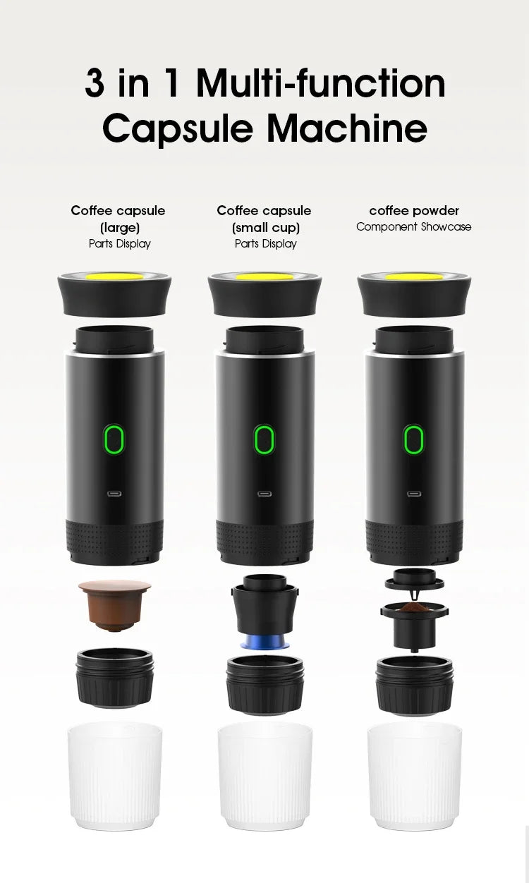 3-in-1 Portable Espresso Coffee Maker