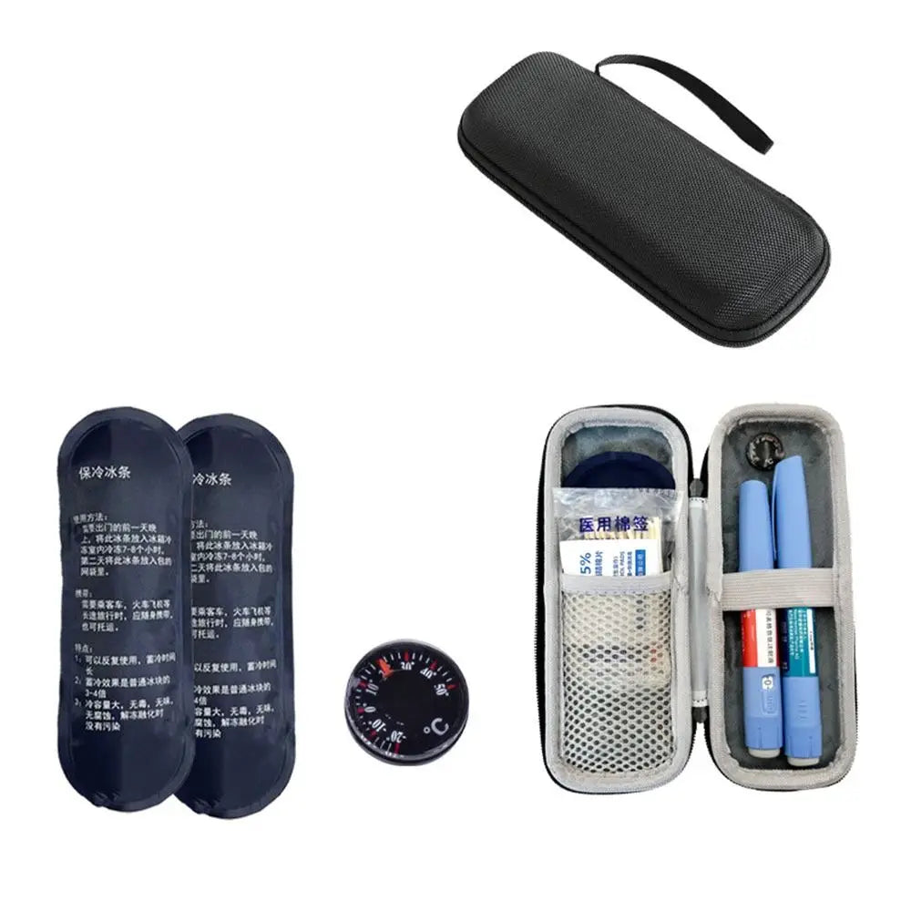 Portable Waterproof Insulin Cooling Bag with Gel – Diabetic Pen Case