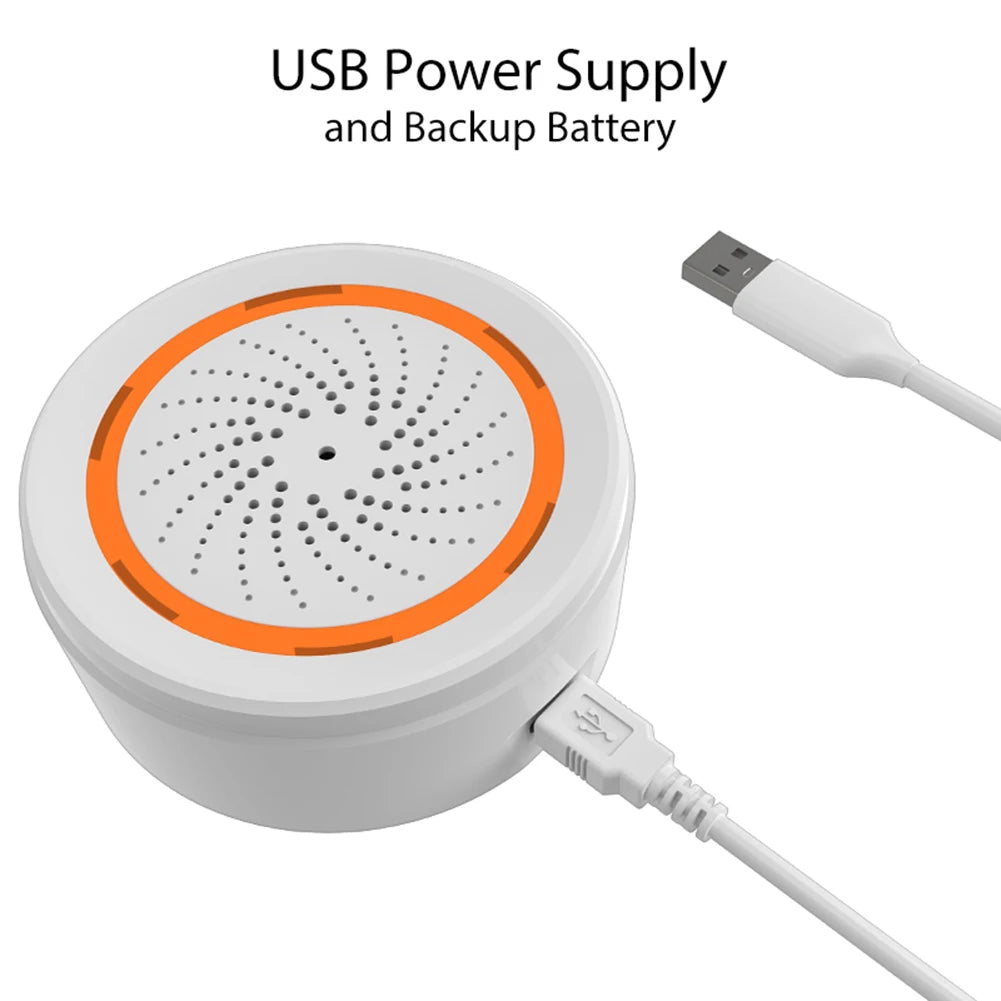 Tuya Zigbee Smart Siren – 90dB Alarm with App Control