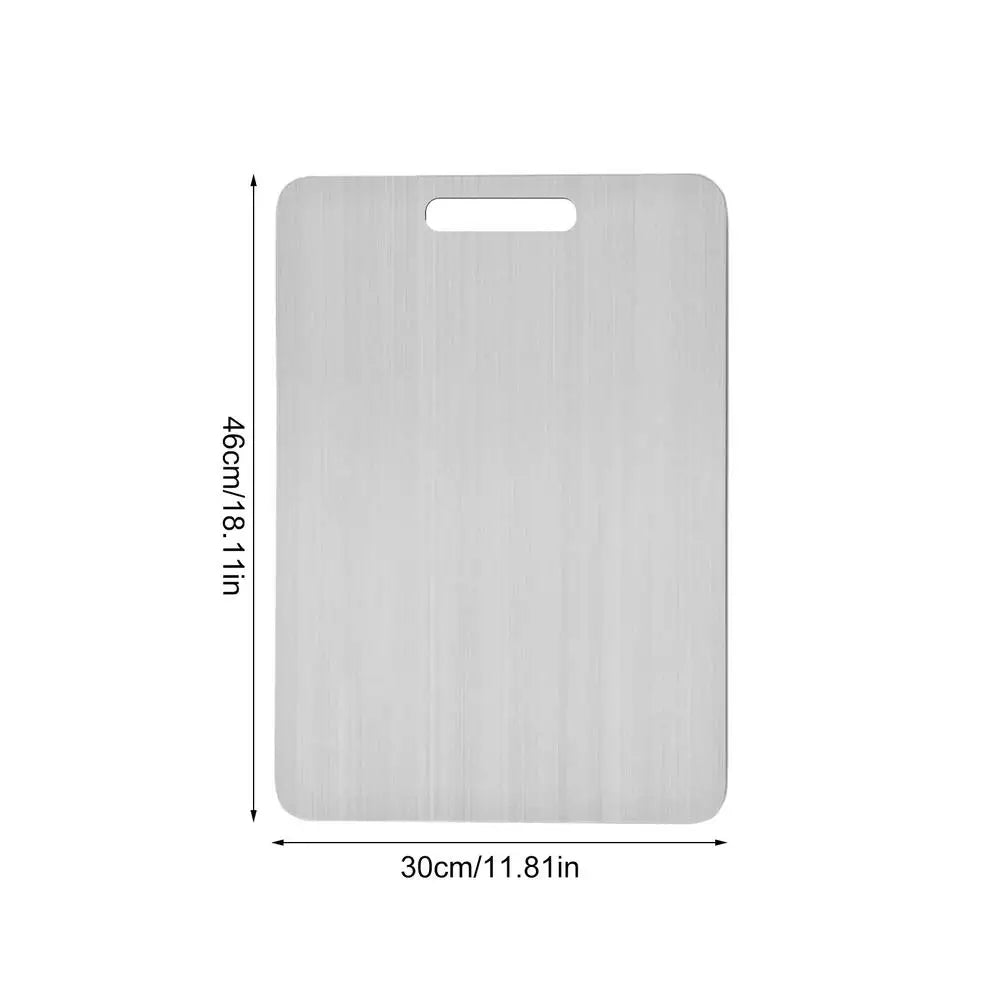 Titanium 304 Stainless Steel Double-Sided Cutting Board