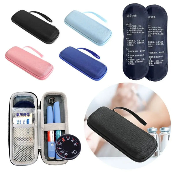 Portable Waterproof Insulin Cooling Bag with Gel – Diabetic Pen Case
