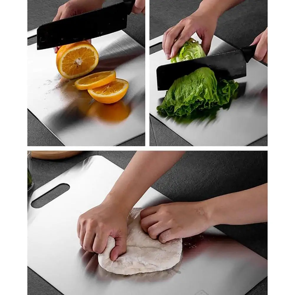 Titanium 304 Stainless Steel Double-Sided Cutting Board