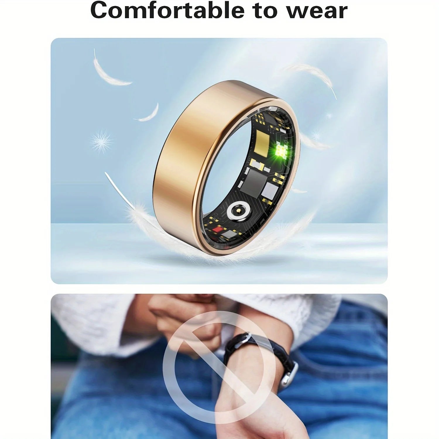 Smart Ring – Sleep & Activity Tracker for iOS/Android