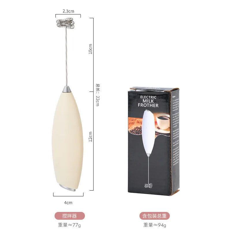 2-in-1 Electric Milk Frother – USB Coffee & Egg Beater