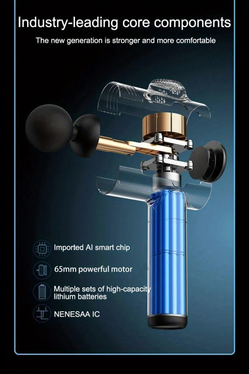 Portable Fascia Massage Gun – Deep Tissue Muscle Relaxation