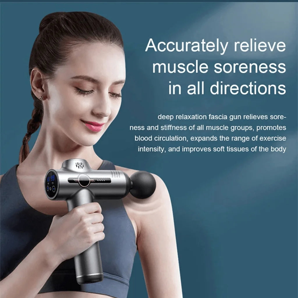 Portable Fascia Massage Gun – Deep Tissue Muscle Relaxation