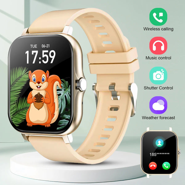 Smartwatch with Bluetooth Call – Music & Fitness Tracker