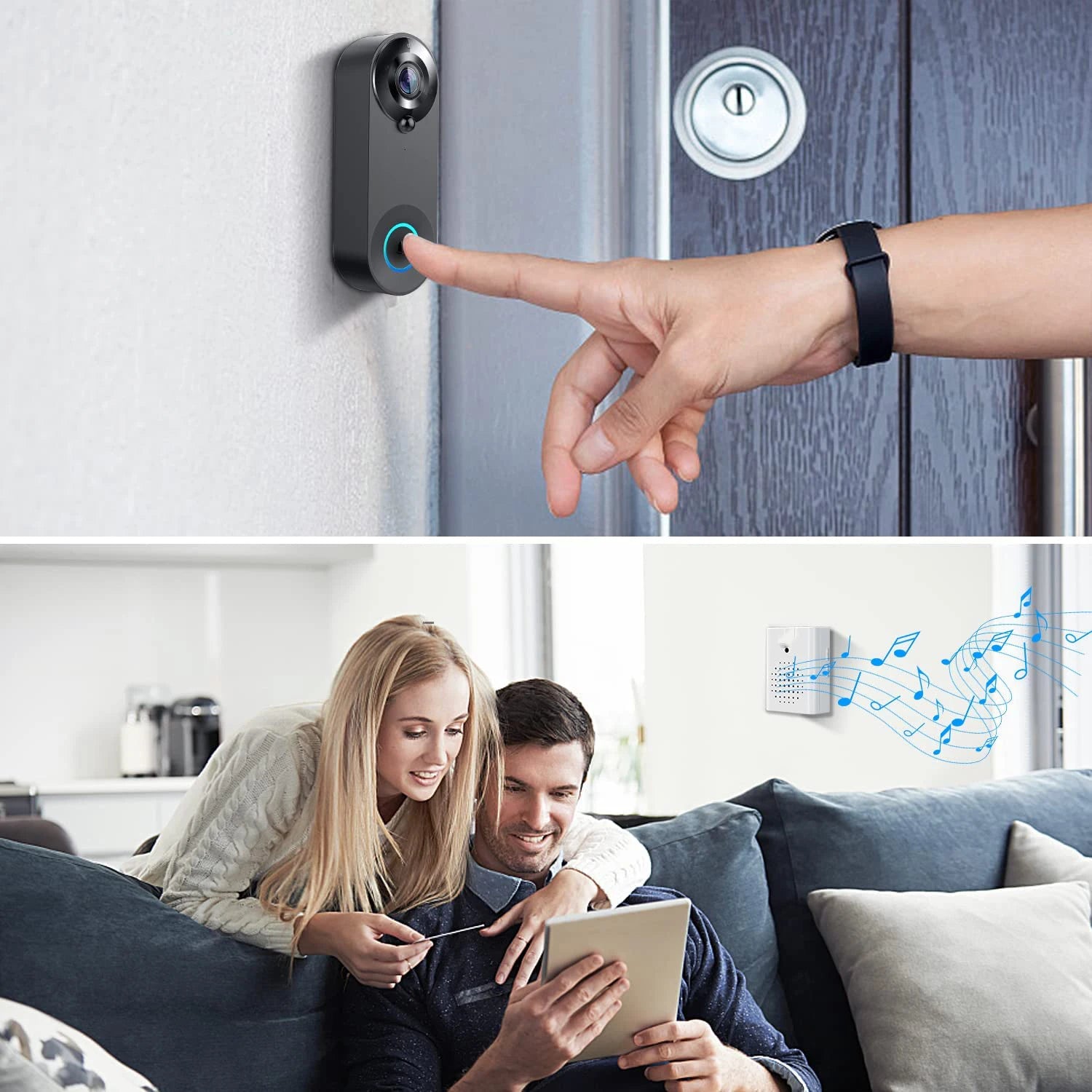 1080P Smart WiFi Video Doorbell – Tuya Compatible