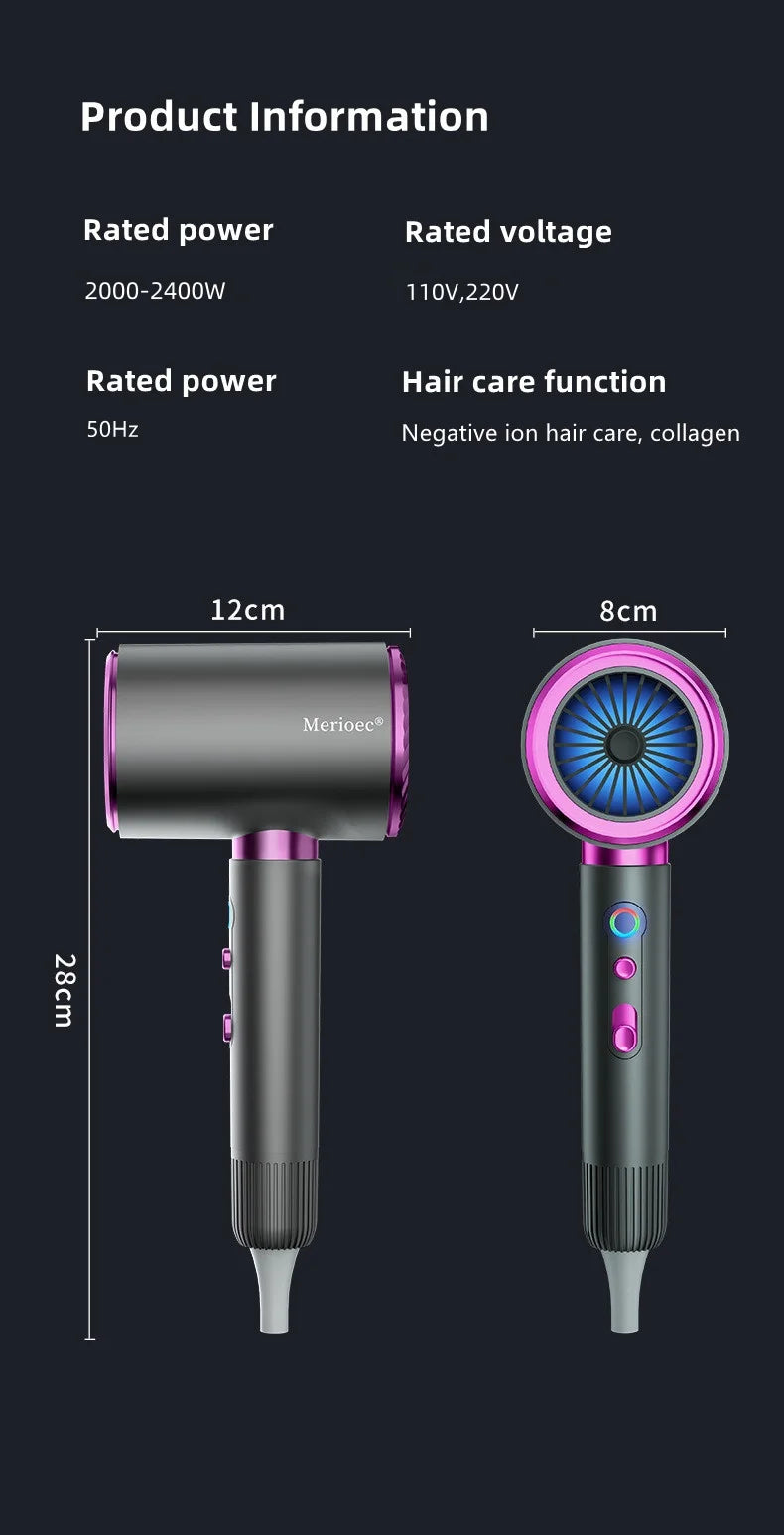 Latest High-Speed Blue Light Ion Hair Dryer