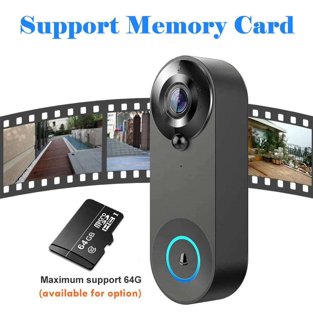 1080P Smart WiFi Video Doorbell – Tuya Compatible