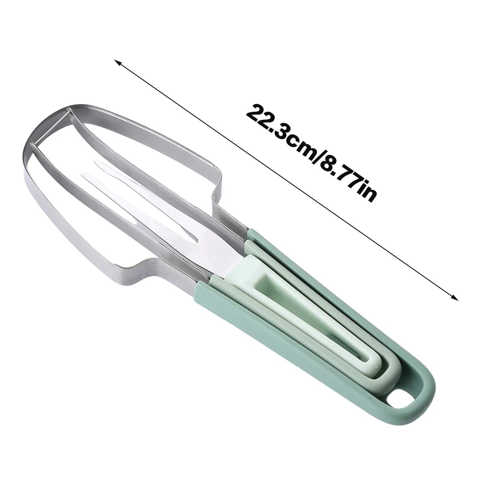 Stainless Steel Watermelon Cutter – Fork & Slicer Tool